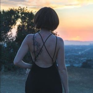American Apparel Long black dress